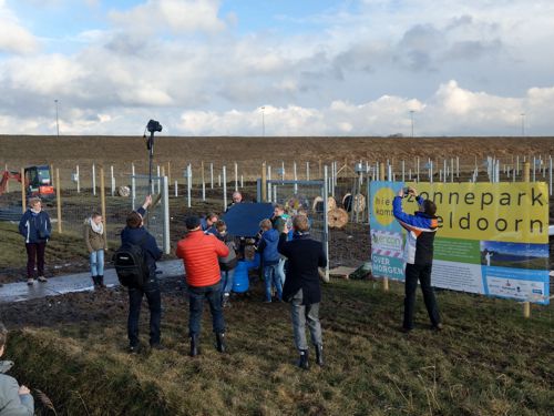 First module placed at solar park Apeldoorn